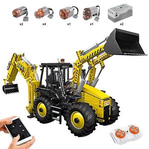 Mould <span class=keywords><strong>King</strong></span> 17036 Bulldozer technique, excavatrice, modèle de construction à assembler, fonctionnement bidirectionnel, blocs de construction pour adultes - Product Image 1