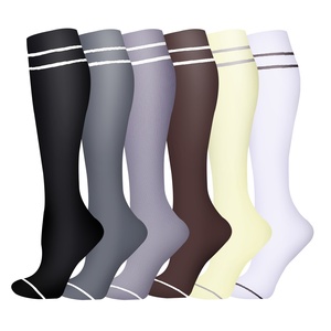 Nylon Nurse <strong>Compression</strong> <strong>Socks</strong> for <strong>Men</strong> Women Knitted High-Crew Fitness Running Stock Available - Product Image 3