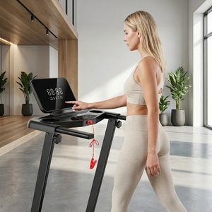Caminadora Eléctrica Mini Económica para Uso Doméstico YUNPAO con Monitor <span class=keywords><strong>de</strong></span> Ritmo Cardíaco y Pantalla LED, Diseño Plegable, Velocidad <span class=keywords><strong>de</strong></span> 1-12 km/h, Construcción Metálica - Product Image 2