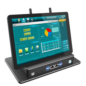 AX بوصة شاشة شبكية صناعية ذاتية الخدمة شاشة تعمل باللمس طلب كشك دفع الوجبات السريعة مع مخزون طابعة حرارية - Product Image 1