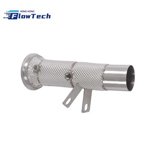 Downpipe FlowTech SS304 avec catalyseur sport haute performance et bouclier thermique pour BMW i8 1.5T – Échappement performance à fixation directe - Product Image 4