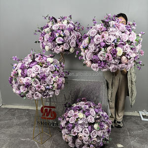 ลูกบอลดอกไม้ประดิษฐ์ขนาดใหญ่สีเขียวสีขาวขนาด80ซม. ที่แขวนลูกบอลจูบสำหรับงานแต่งงานคริสต์มาส/งานรับปริญญาตกแต่งเรียบ - Product Image 5