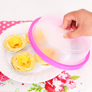 Reusable Plastic Food Storage Lid Round Airtight Microwave Safe Kitchen Bowl Cover for Refrigerator Use - Product Image 2