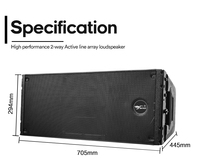 Caja Vacía de Plástico para Altavoz Line Array de 2 Vías HDL20 Active