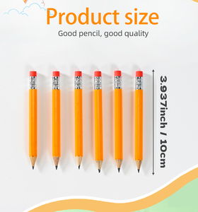 <span class=keywords><strong>Mini</strong></span> crayon hexagonal n ° 2 de 4 pouces, non toxique, Lapiz avec gomme Tops, crayons standard de poche de <span class=keywords><strong>golf</strong></span> pour toutes les occasions. - Product Image 5