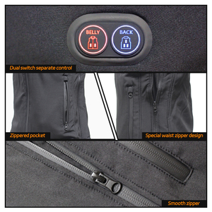 2025 nouveau <span class=keywords><strong>gilet</strong></span> chauffant pour hommes chaud sans manches <span class=keywords><strong>gilet</strong></span> chauffant doublé <span class=keywords><strong>gilet</strong></span> zippé pour la température froide - Product Image 3
