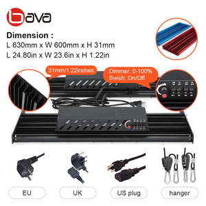 ไฟปลูกพืชแบบไฮโดรโปนิกส์ Bava Popular 480w ใช้หลอด Samsung LM301h สเปกตรัมเต็ม พร้อมแสงสีแดง 660nm อินฟราเรด 730nm และยูวี 385nm พร้อมสวิตช์ควบคุม 4 แบบ - Product Image 4