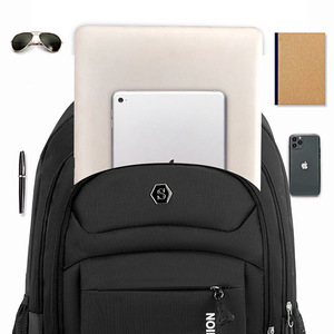 Oxford Cloth <b>Backpack</b> <b>Large</b> Capacity Laptop Compartment Business Travel Men's <b>Backpack</b> 16 Inch Solid Color Blue - Product Image 3