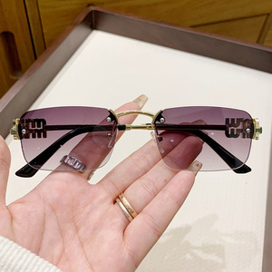 Sunglasses Women Metal <b>Frame</b> <b>Gold</b> Gradient Lens UV400 Protection <b>Square</b> Fashion Outdoors Cycling Driving - Product Image 5