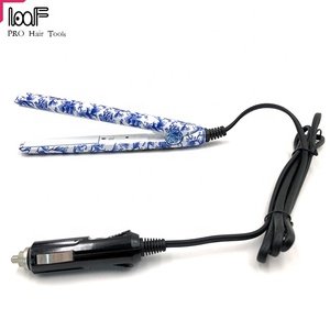 Plancha de Pelo Iónica de Cerámica y Turmalina, Mini Plancha con Enchufe para Coche de 12v, Plancha de Pelo para Mujer - Product Image 4