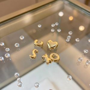 Pendentifs en lettres en acier inoxydable style bulle, breloques pour bracelets et colliers DIY, pendentifs alphabet dorés, accessoires pour la fabrication de bijoux - Product Image 5