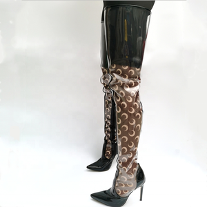 Customized Big Size 47 Sexy Pointed Toe Side Zip Thin High Heel Women Over Knee High <b>Boots</b> <b>Spring</b> Summer Stiletto <b>Boots</b> - Product Image 2
