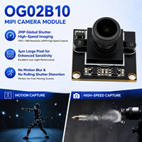 Modul Kamera MIPI Global Shutter 2MP OG02B10 dengan IR-CUT 1600x1300 Mono Distorsi Rendah untuk Robot SLAM VIO Drone Embedded Vision