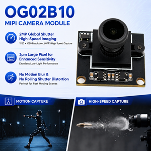 โมดูลกล้อง 2MP OG02B10 Global Shutter MIPI พร้อม IR-CUT ความละเอียด 1600x1300 แบบโมโน ความผิดเพี้ยนต่ำ สำหรับหุ่นยนต์ SLAM VIO โดรน และระบบวิชันฝังตัว - Product Image 3