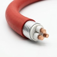 Câble d'alimentation 3 conducteurs BTLY flexible, ignifuge, isolé minéral, gaine en cuivre 0,6/1 kV, système de protection incendie IEC