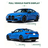 Kit Carrosserie Étroit Style M4 en PP pour BMW G22 G26 – Conversion avec Pare-chocs, Calandre et Échappement – Accessoires Auto – Vente Flash