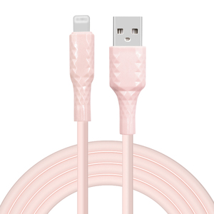 Câble de données en silicone liquide certifié MFi, puce originale C94 C189, câble de charge rapide, chargeur, câble cristallin <span class=keywords><strong>pour</strong></span> iPhone 13 14 <span class=keywords><strong>iPod</strong></span> - Product Image 1