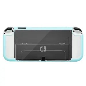 Dockable Anti Scratch TPU PC-Schutz haut für Nintendo Switch Oled Protector Cute Cover Case