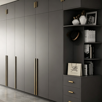 Armoire coulissante moderne en gros, prête à assembler (RTA), en bois, pour maison et villa, fabrication OEM/ODM sur mesure