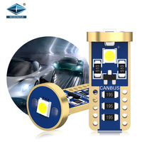 Bombillas Led blancas para matrícula de coche, lámpara de lectura T10 3030 W5W, directa de fábrica, 194