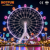 Construisez votre propre parc d'attractions avec une grande roue de 38 m, fabricant d'attractions de parc d'attractions, attraction de fête foraine en plein air