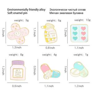 18 manualidades de metal personalizadas gato divertido Happy Chill Pill broche Pin Ángel con temática farmacia escuela sobreviviente Pin para estudiantes de medicina - Product Image 6