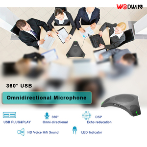 Waltwwin — haut-parleur de conférence vidéo, avec microphone omni à 2021 degrés, USB, pour réunion au bureau, 360 - Product Image 3