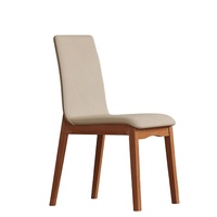 Chaises de restaurant et d'hôtel de luxe léger, tabourets simples, chaises en bois massif, chaises de salle à manger modernes rembourrées pour la maison