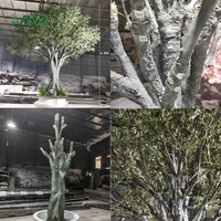 Grand Olivier Artificiel d'Extérieur en Plastique pour Ombrage - Arbre Olivier Synthétique Grand Format