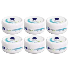 Nivea Soft Crème Hydratante 6.8 Ounce Pot Lot de 6 pour Visage Corps Mains - Product Image 3