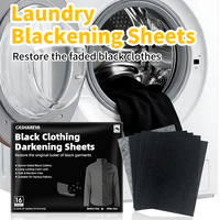 Feuilles de lavage écologiques pour vêtements foncés, revitalisant de couleur pour vêtements noirs et de couleurs foncées