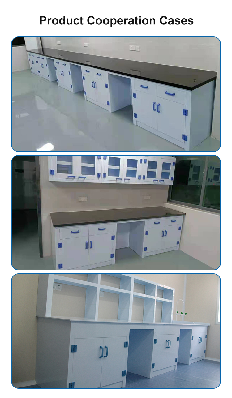 PP Materials Laboratory Wall Bench SS304 Lab Work Bench Table
