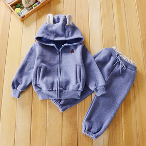 Ensemble de vêtements décontractés pour bébé garçon et fille, à carreaux, automne/hiver, sweat-shirt, survêtement, coton respirant, prêt à être expédié - Product Image 4