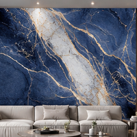 Panneau mural intérieur décoratif, imperméable, ignifuge, revêtement UV, feuille de marbre PVC multicolore pour cuisine, commerce, appartement