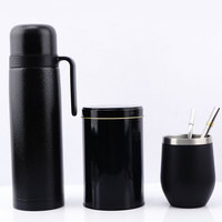 1000ml Companion yerba Companion Kit avec sac et thé Companion Tea Gourd set avec couvercle thermos Bombilla paille 8oz