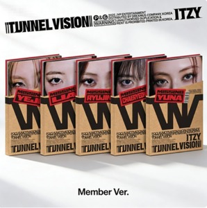 ITZY TUNNEL VISION Version Membre Couverture Individuelle K-pop Photobook Aléatoire MIDZY Officiel JYP Entertainment Sortie 2024 - Product Image 1