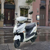 60V Intelligent Vintage Electric Motorcycle 60km/h Off-Road 3.00-10 Tires Brushless Motor 1000W