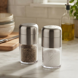 Stainless Steel <b>Spice</b> <b>Jar</b> With Hole Lid Food Grade Salt Pepper Dispenser Kitchen Use - Product Image 1