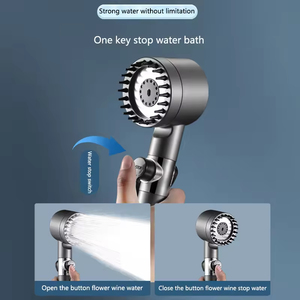 Pommeau de douche ABS portable <span class=keywords><strong>Turbo</strong></span> avec inverseur <span class=keywords><strong>robinet</strong></span> de baignoire domestique réglable à haute <span class=keywords><strong>pression</strong></span> pour salle de bain - Product Image 3