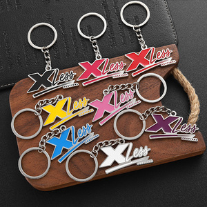 Porte-clés personnalisé en alliage de zinc métallique plaqué argent, logo de <span class=keywords><strong>marque</strong></span> d'entreprise, lettre personnalisée, porte-clés en émail <span class=keywords><strong>pour</strong></span> cadeaux d'entreprise - Product Image 6