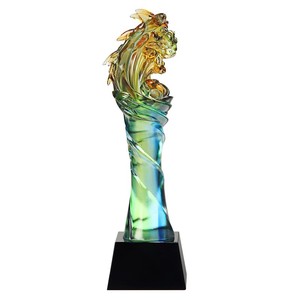 <span class=keywords><strong>2023</strong></span> couleur glacé vague trophée <span class=keywords><strong>monde</strong></span> Golf trophée <span class=keywords><strong>coupe</strong></span> cristal liuli Premium prix cristal verre trophée - Product Image 3