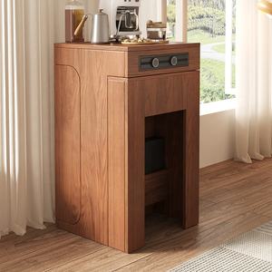 Bàn ăn bằng gỗ có thể thu vào căn hộ hiện đại tiết kiệm không gian bàn ăn nhỏ hình chữ nhật bàn ăn gia đình - Product Image 2