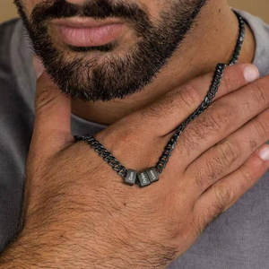 Cadena de Joyería Personalizada Única de Acero Inoxidable Nam316L, Chapada en Oro PVD de 14k 18k, Cadena para Hombre, Collar Masculino, Cadena de Oro para Hombre - Product Image 1