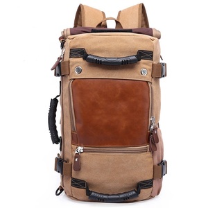 Men's new design travelling canvas rucksack backwoods backpack wholesale back pack