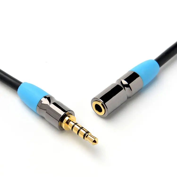 High Quality 3.5mm male to female Stereo Audio Extension Cable For Car Headphone