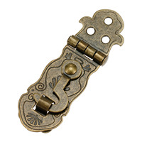Verrou Vintage en bois Bronze Antique, 10 pièces, serrure pour boîte cadeau, boucles fermoir, motif sculpté, pour livre en fleur, 71x24mm