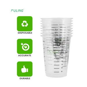 PET卒業医療および歯科用飲用カップ10オンス透明プラスチック使い捨て多目的ガラスメジャーカップ