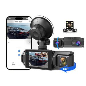 Cámara de Coche DVR Wifi Full HD de 3 Lentes, Cámara de Tablero Inalámbrica con Visión Nocturna de 170 Grados, Cámara de Coche Wifi 1080P, Caja Negra para Coche - Product Image 5