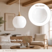 Abat-jour en verre sodocalcique transparent pour lampe murale et lampe suspendue, vente en gros de composants
