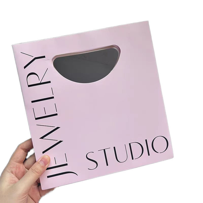 Customized Self-Branded Biodegradable Luxury Jewelry Packaging Environmentally Friendly Hand-held Paper Bags